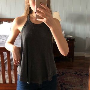 Urban outfitters grey tank top w keyhole back